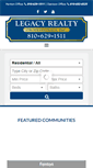 Mobile Screenshot of legacyrealtypros.com